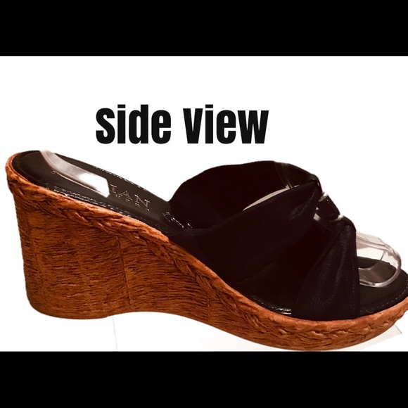 Italian Shoemakers Wedge Slip-On Sandal Size 8 - Picture 3 of 5
